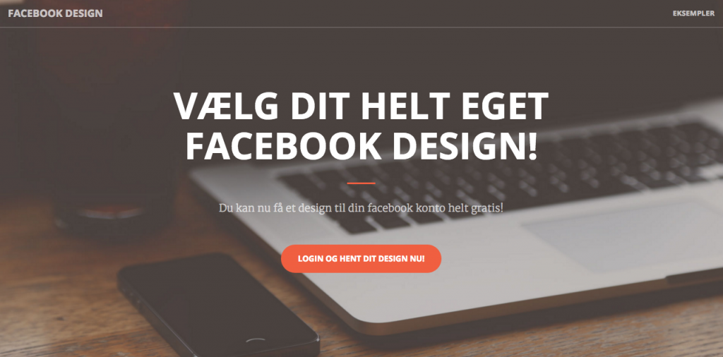 Facebook skin er en phising side – klik IKKE på den