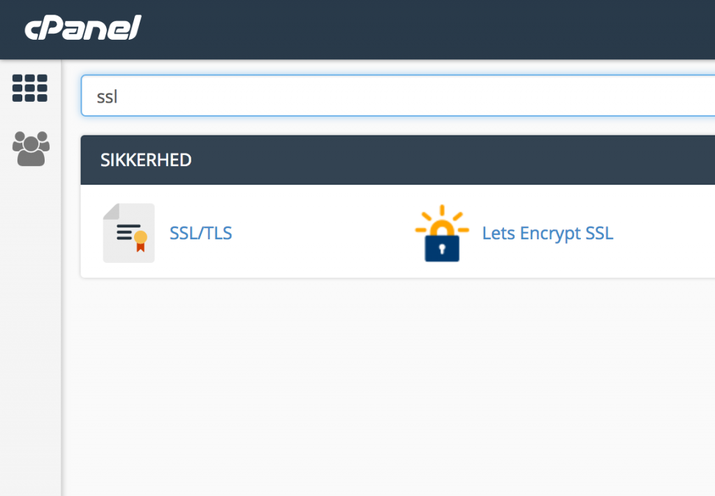 Forskel på Comodo SSL og Let's Encrypt SSL i cPanel