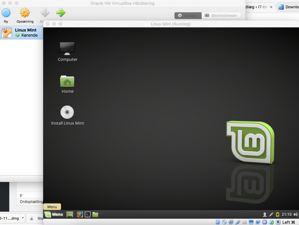 Installer Linux i en virtuel maskine