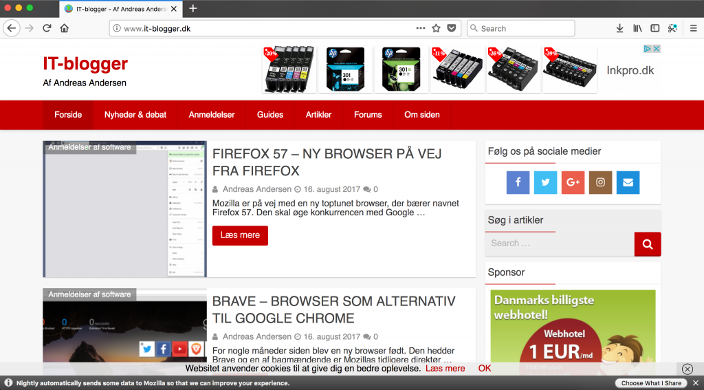 Firefox Nightly – ny browser på vej fra Firefox